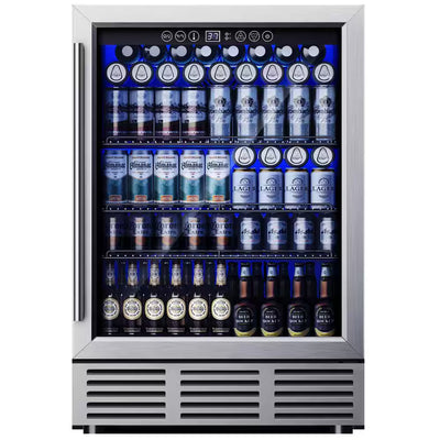 Beverage Refrigerator Cooler Built for Home Entertaining, 180-Can Capacity, Single Zone, Reversible Door