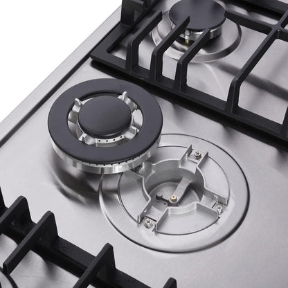 34 Inch Gas Cooktop Dual Fuel Sealed 5 Burners Stainless Steel Drop-In Gas Hob DK258-A08 Gas Cooker