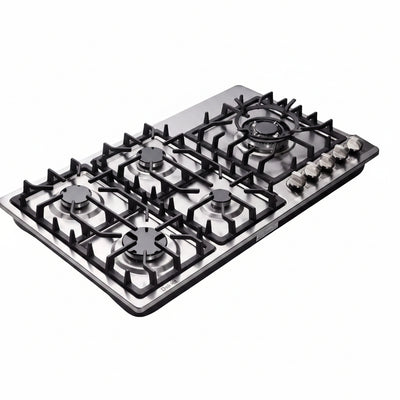 34 Inch Gas Cooktop Dual Fuel Sealed 5 Burners Stainless Steel Drop-In Gas Hob DK258-A08 Gas Cooker