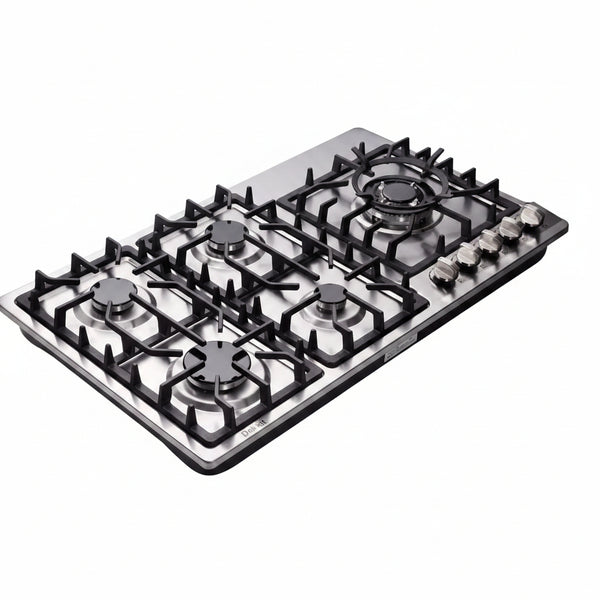 34 Inch Gas Cooktop Dual Fuel Sealed 5 Burners Stainless Steel Drop-In Gas Hob DK258-A08 Gas Cooker